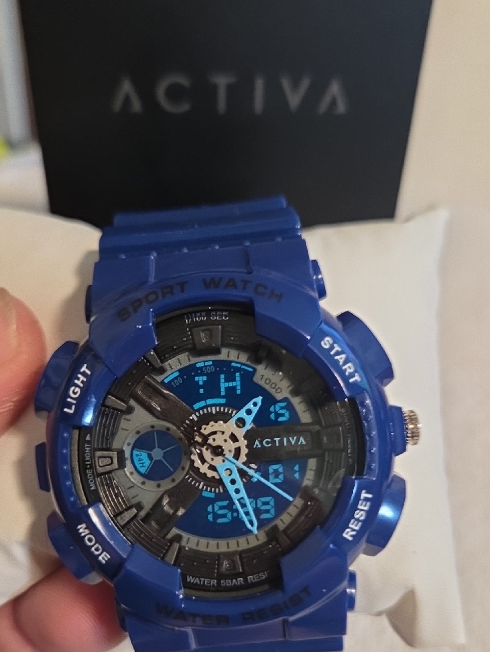 Ativa Blue Resin Sport Watch - Glossy Blue Finish